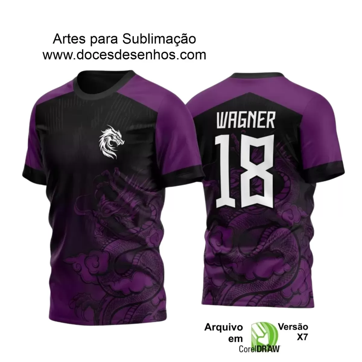 Interclasse 2025: Arte de Camiseta Escolar com Estilo Dragão