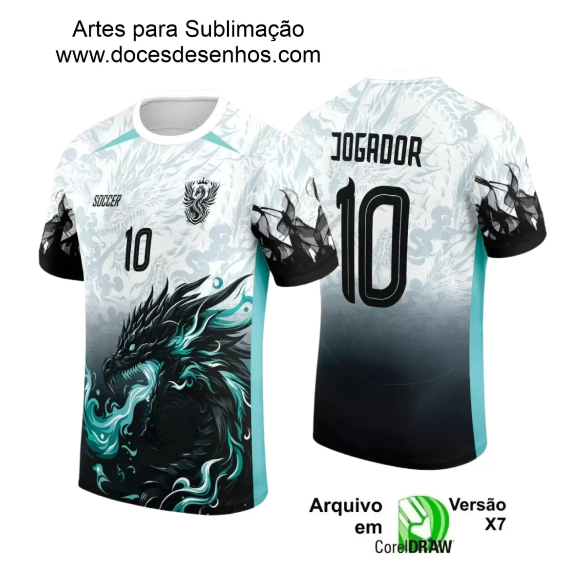 Interclasse 2025: Arte de Camiseta Escolar com Estilo Dragão