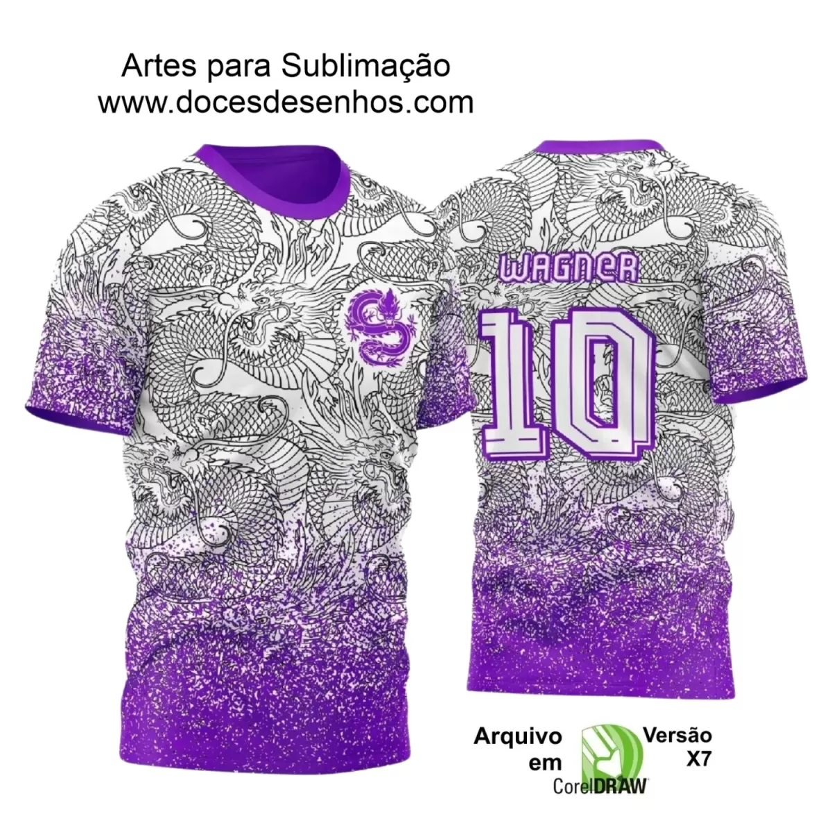 Interclasse 2025: Arte de Camiseta Escolar com Estilo Dragão