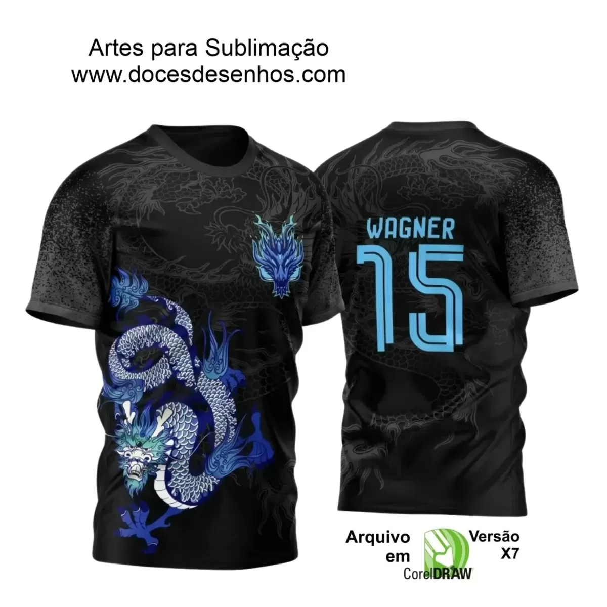 Interclasse 2025: Arte de Camiseta Escolar com Estilo Dragão