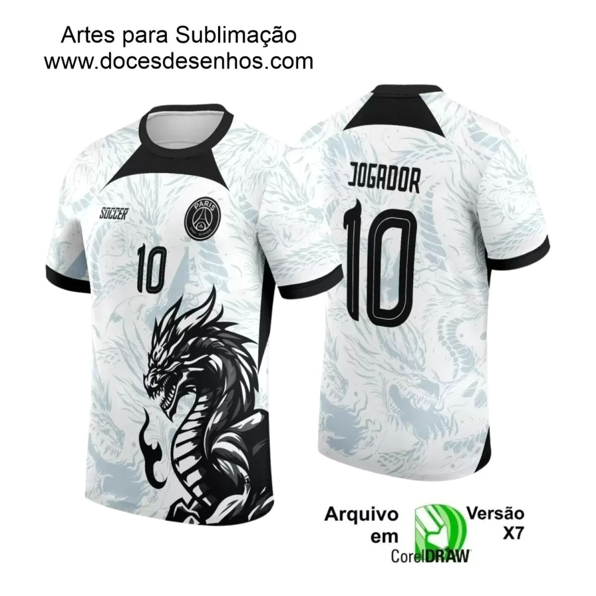 Interclasse 2025: Arte de Camiseta Escolar com Estilo Dragão