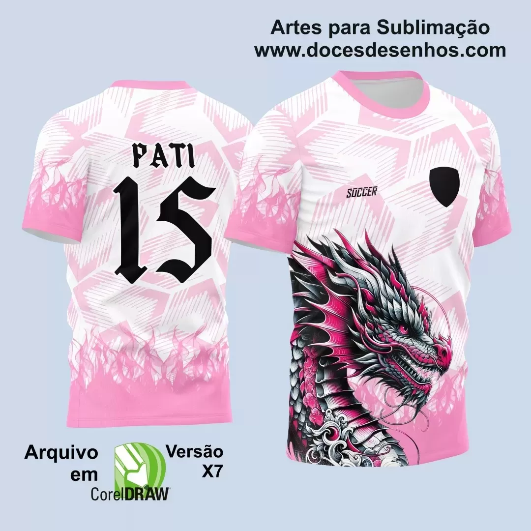 Interclasse 2025: Arte de Camiseta Escolar com Estilo Dragão