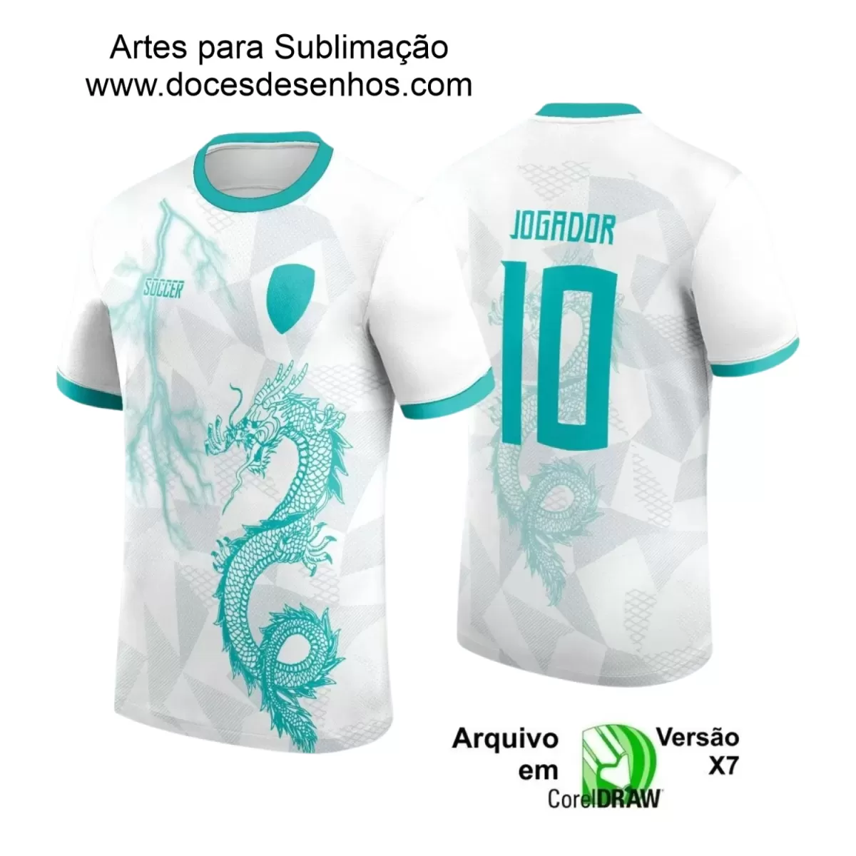 Interclasse 2025: Arte de Camiseta Escolar com Estilo Dragão