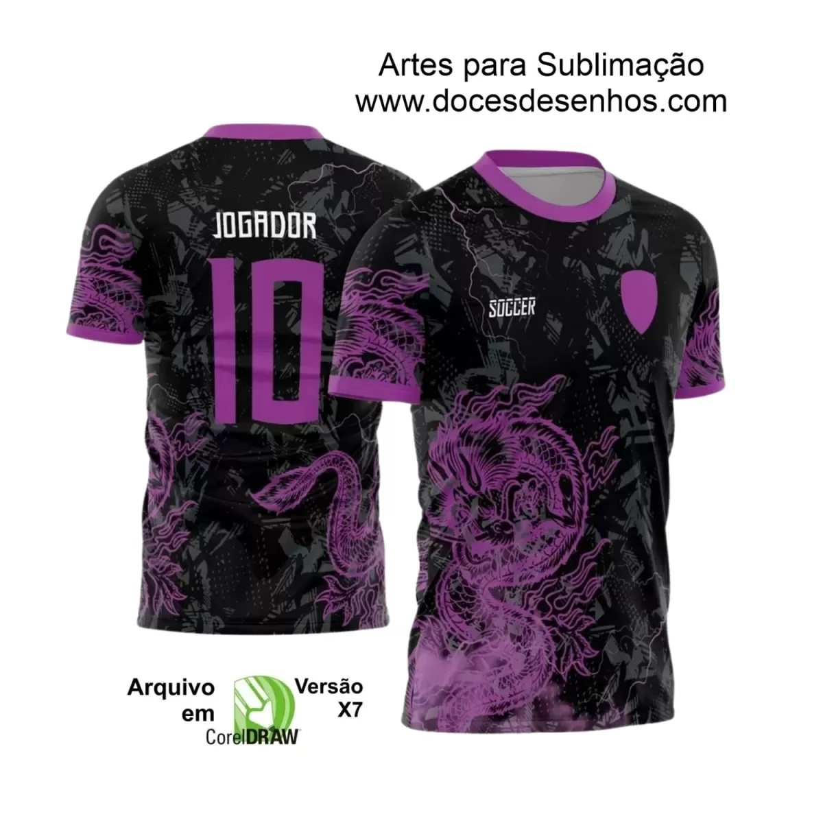 Interclasse 2025: Arte de Camiseta Escolar com Estilo Dragão