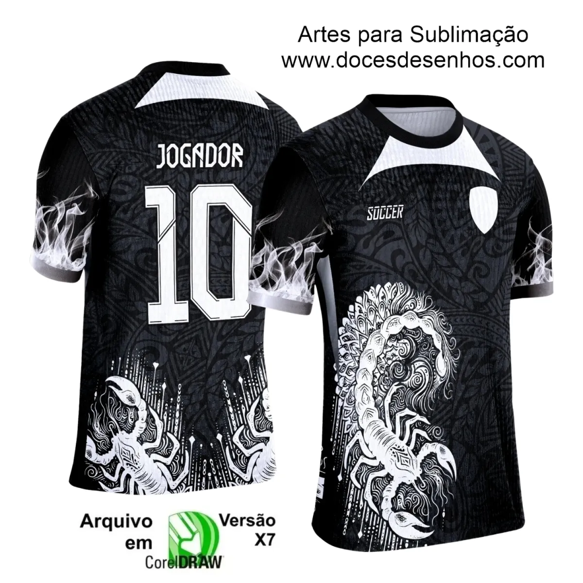 Interclasse 2025: Arte de Camiseta Escolar com Estilo Escorpião