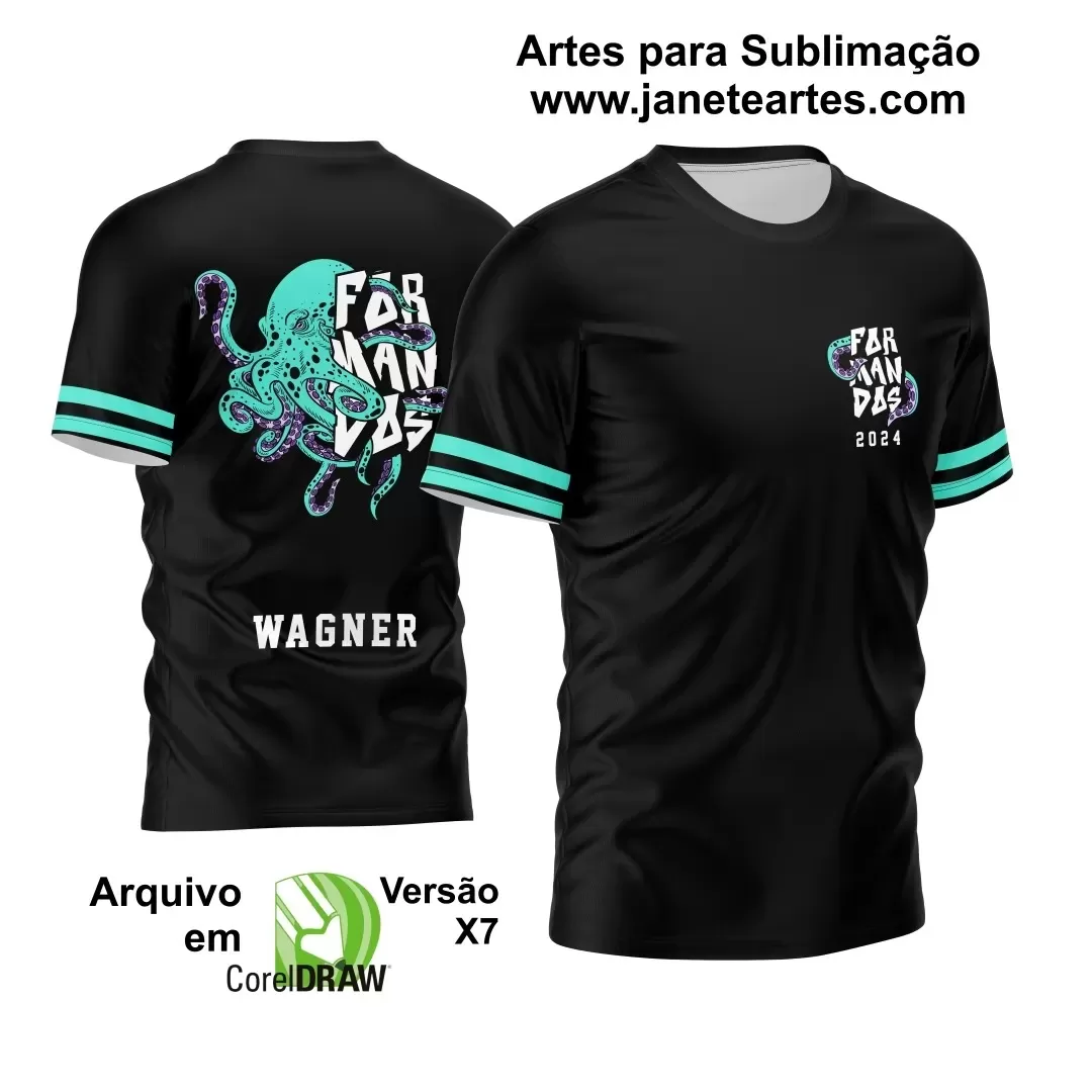 Template Camisa Formandos 2024 Polvo Verde Água