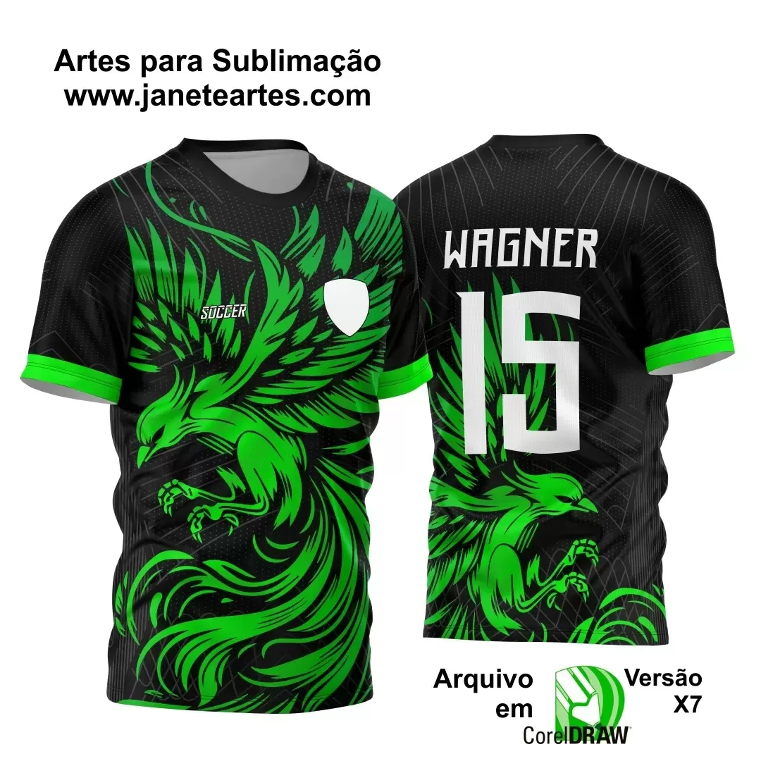 Template Camisa Futebol InterClasse 2024 Fênix  Verde