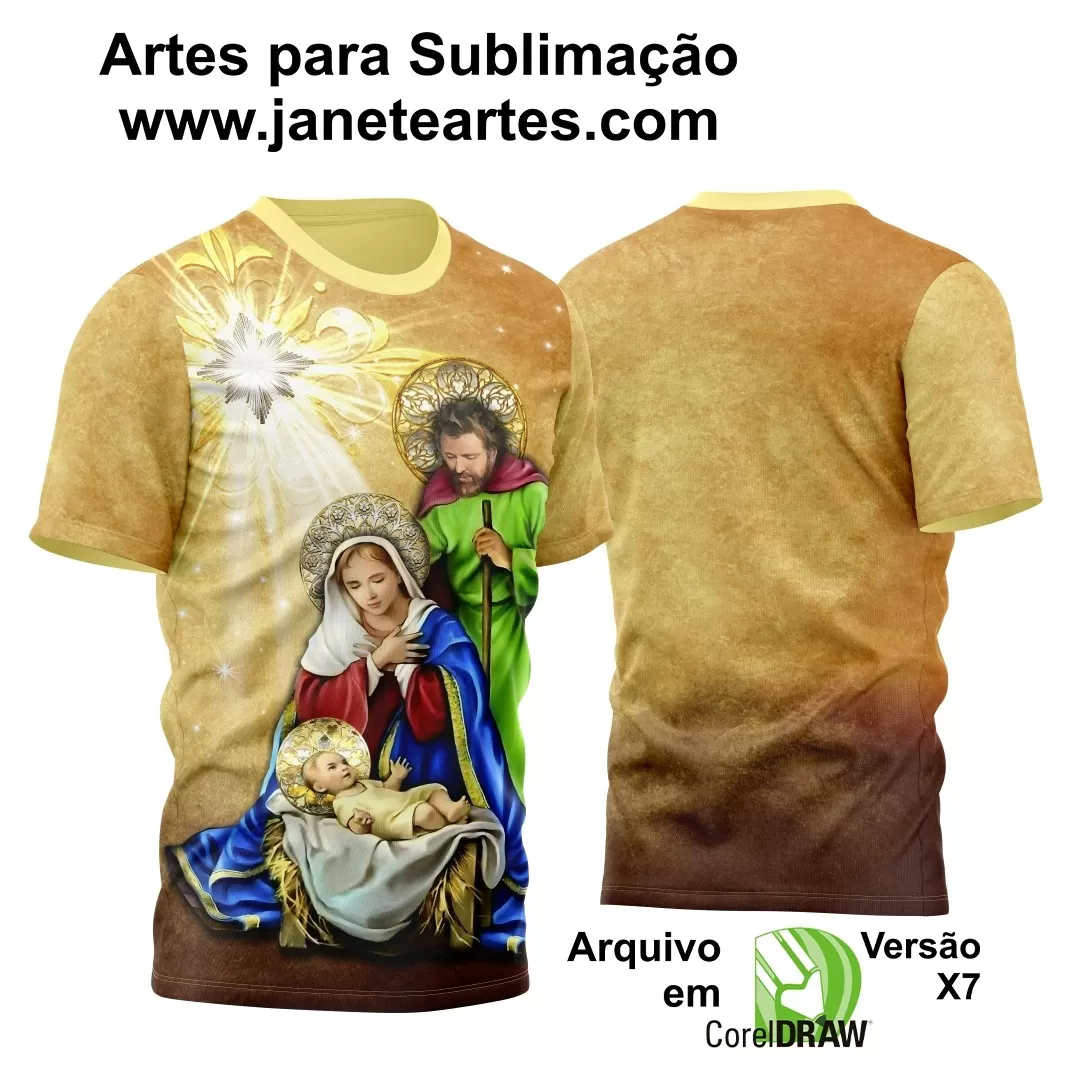 Template Camisa - Natal 2024 -  Sagrada Família