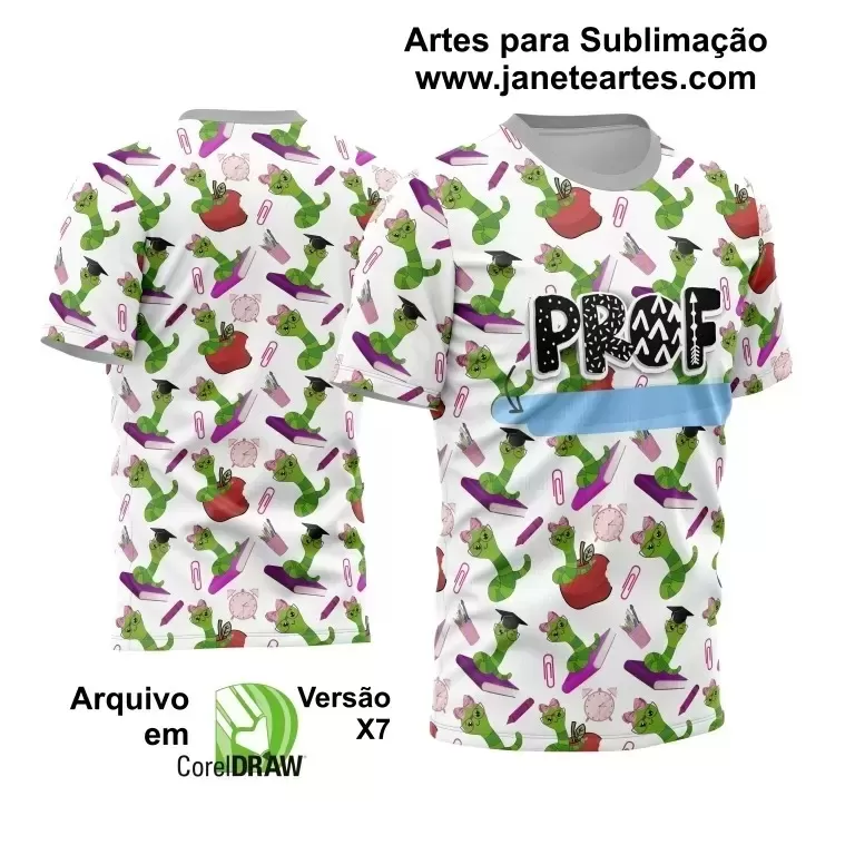 Template Camisa Profissão - Professora 2024 