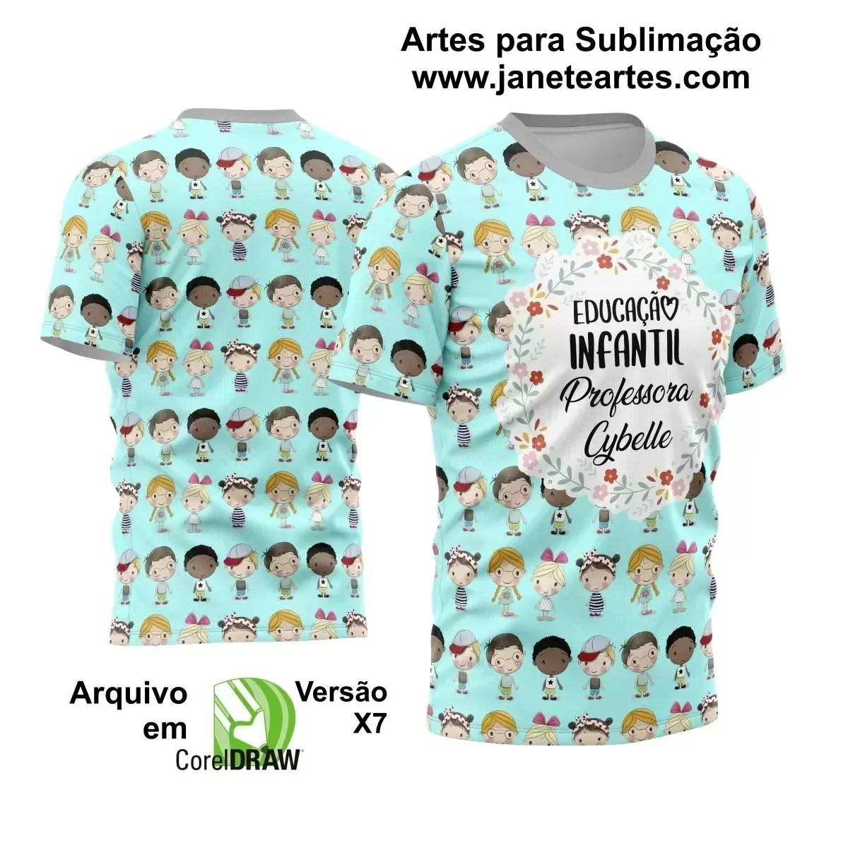 Template Camisa Profissão - Professora 2024