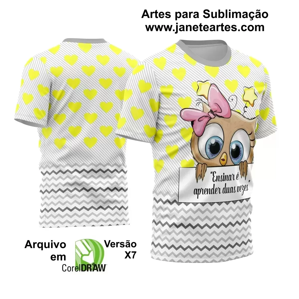 Template Camisa Profissão - Professora 2024