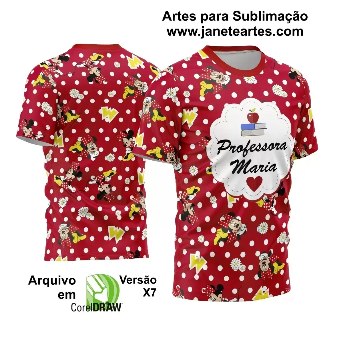 Template Camisa Profissão - Professora 2024