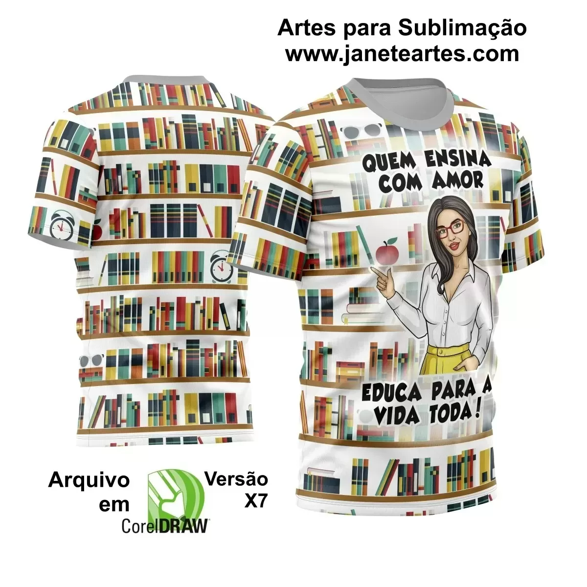 Template Camisa Profissão - Professora 2024