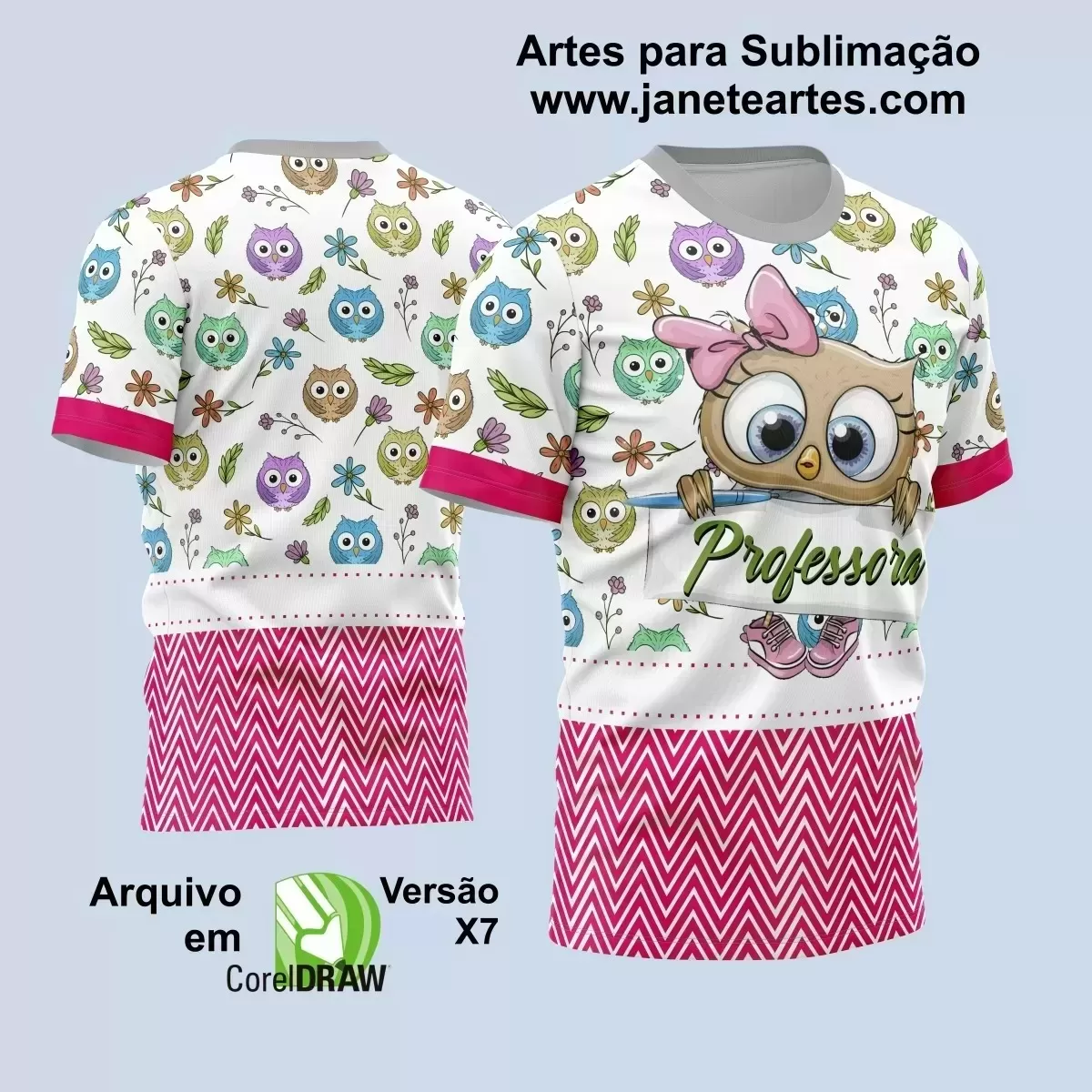 Template Camisa Profissão - Professora 2024