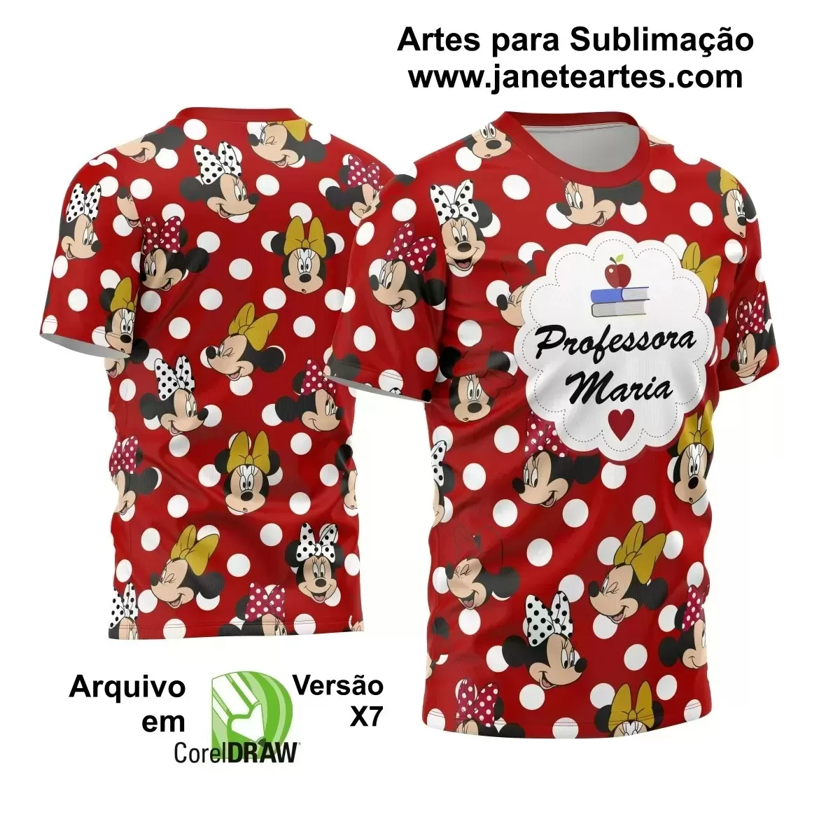 Template Camisa Profissão - Professora 2024