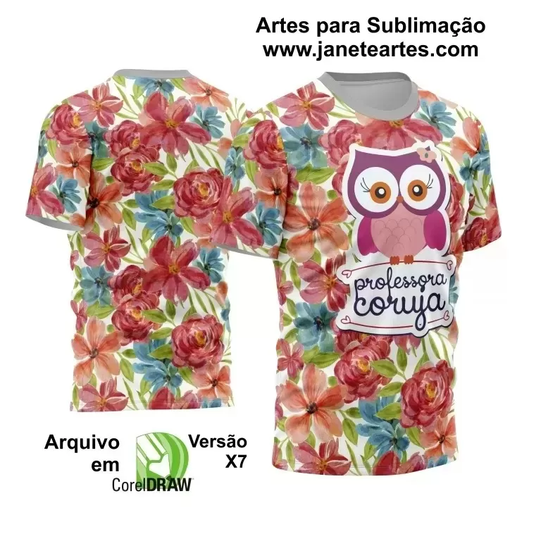 Template Camisa Profissão - Professora 2024