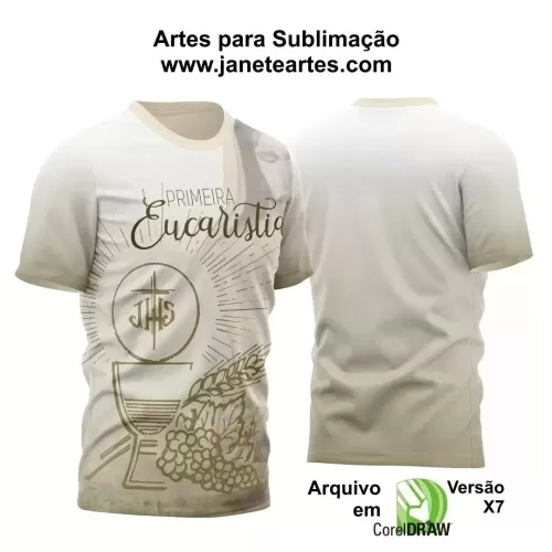  Arte Estampa - Camisa Religião - Eucaristia - 2024 - 2025