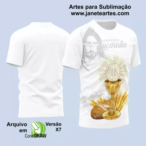  Arte Estampa - Camisa Religião - Eucaristia - 2024 - 2025