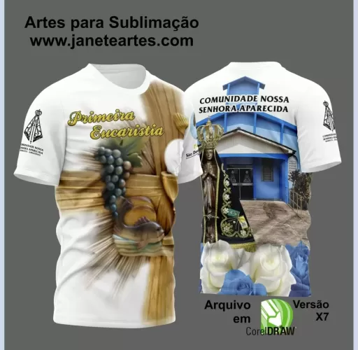  Arte Estampa - Camisa Religião - Eucaristia - 2024 - 2025