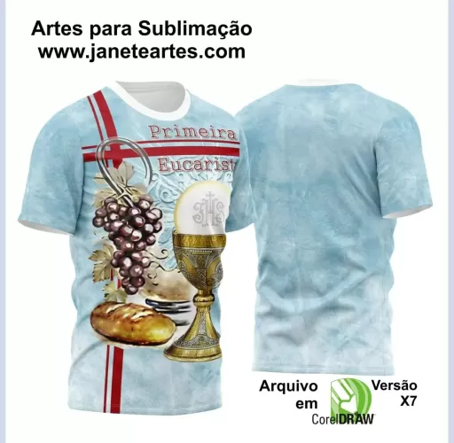  Arte Estampa - Camisa Religião - Eucaristia - 2024 - 2025