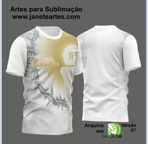  Arte Estampa - Camisa Religião - Eucaristia - 2024 - 2025