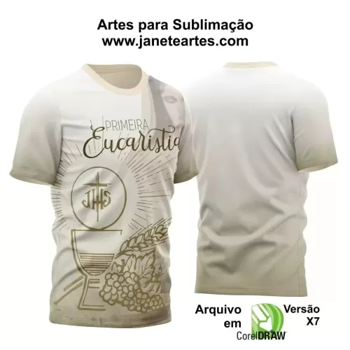  Arte Estampa - Camisa Religião - Eucaristia - 2024 - 2025