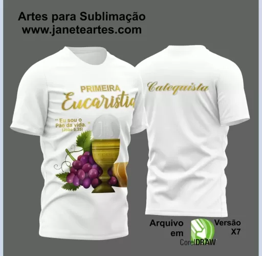  Arte Estampa - Camisa Religião - Eucaristia - 2024 - 2025