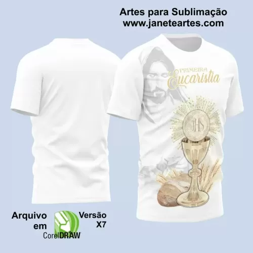  Arte Estampa - Camisa Religião - Eucaristia - 2024 - 2025