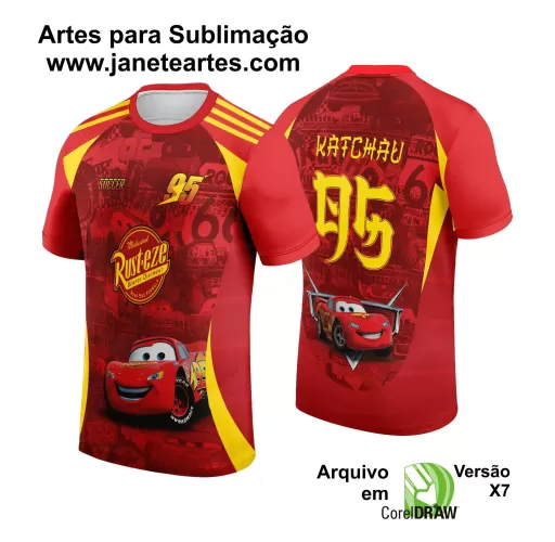  Arte Estampa - Camisa de Interclasse - Relâmpago Mcqueen  - 2024 - 2025