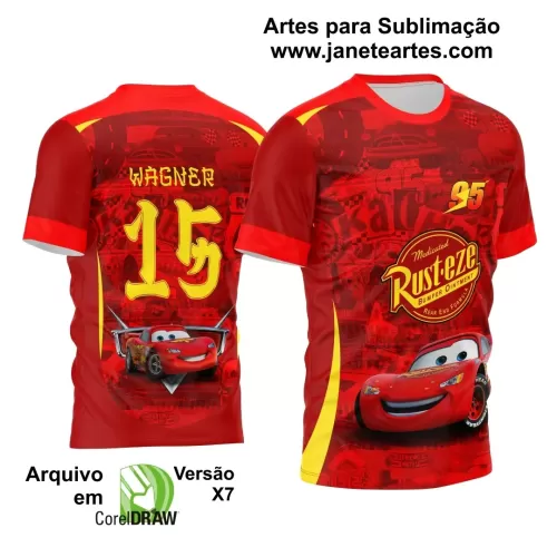  Arte Estampa - Camisa de Interclasse - Relâmpago Mcqueen  - 2024 - 2025