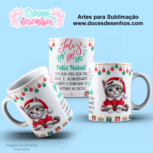  Arte Estampa Caneca - Sublimação - Natalina - 2024 - 2025 