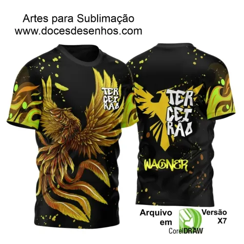  Estampa para Camiseta Escolar – Arte Vetor - Uniforme Concluintes 2025 – Terceirão: Estilo Fênix