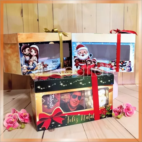 3 modelos caixa para canecas e petiscos Natal e Natal cristão – Iza Nagliatti