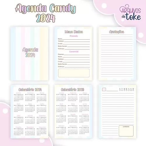 Agenda Candy Collor (Arquivos da Toke)