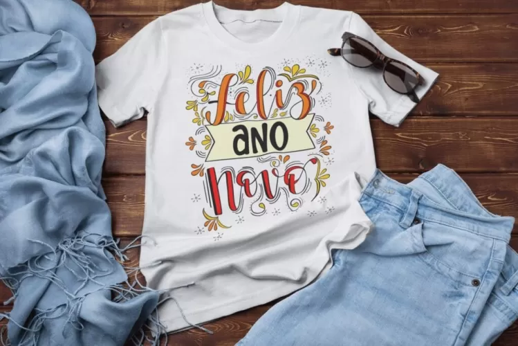 Ano Novo (LETTERING) Camisas – Ana Melim