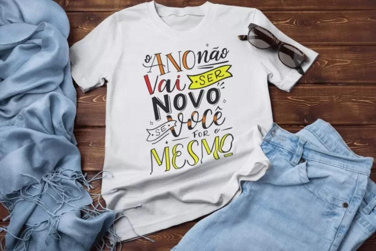 Ano Novo (LETTERING) Camisas – Ana Melim