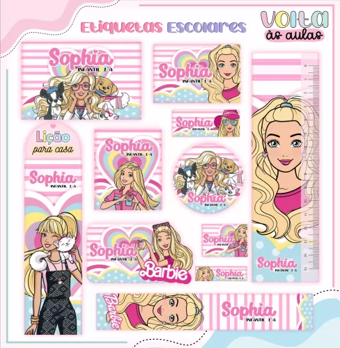 Arquivo Digital – Meninas | Barbie – Volta às Aulas 2024 – Lina Criativa