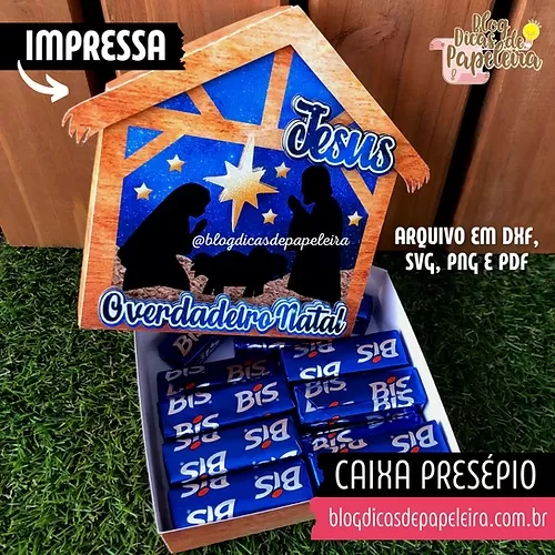 Arquivos De Corte – Caixa Presépio Natal Impressa – Dicas De Papelaria