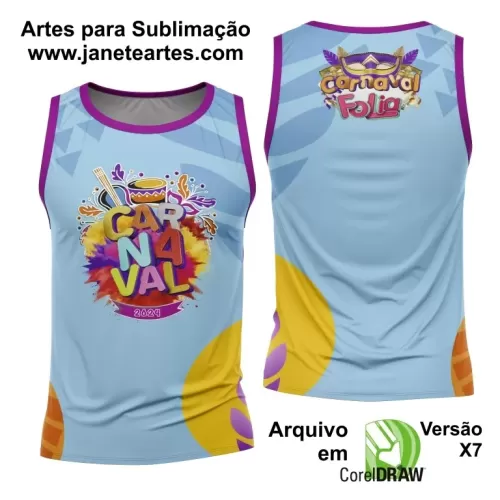 Arte Camisa Bloco Abadá Sublimação Carnaval 2024 - Modelo 123