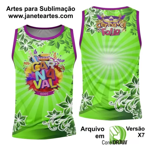 Arte Camisa Bloco Abadá Sublimação Carnaval 2024 - Modelo 43