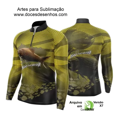 Arte Camiseta de Pesca Esportiva - 2024- 2025 - Templates Prontos