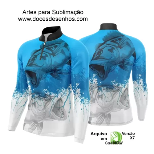 Arte Camiseta de Pesca Esportiva - 2024- 2025 - Templates Prontos