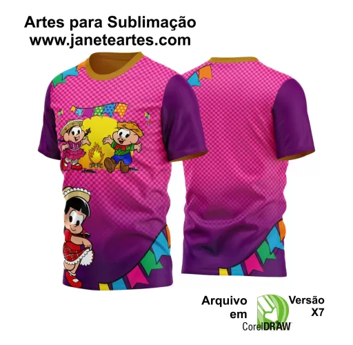 Arte Estampa Camisa - Arraiá 2024 - São João 2024 