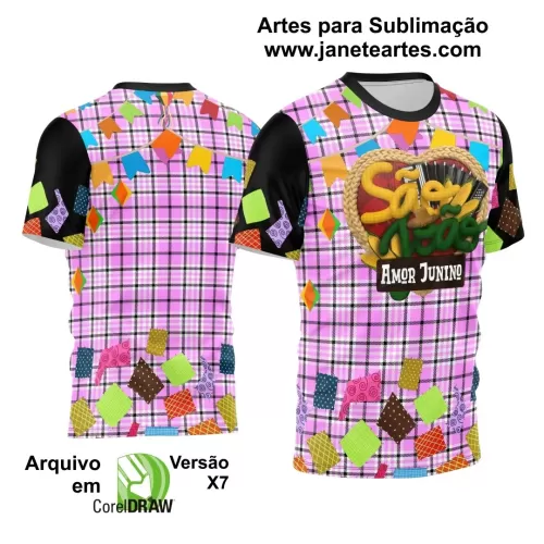 Arte Estampa Camisa - Arraiá 2024 - São João 2024 - Festa Junina
