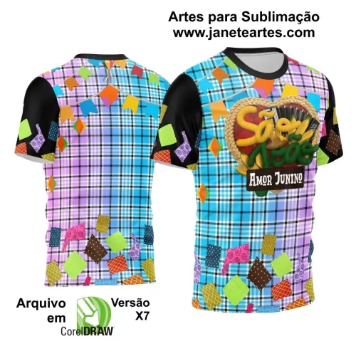 Arte Estampa Camisa - Arraiá 2024 - São João 2024 - Festa Junina