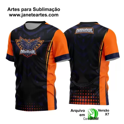 Arte Estampa - Camisa Preta e Laranja - Game 2024 - 2025