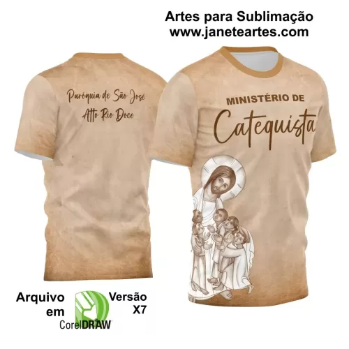 Arte Estampa Camisa Religião 2024 - Catequista