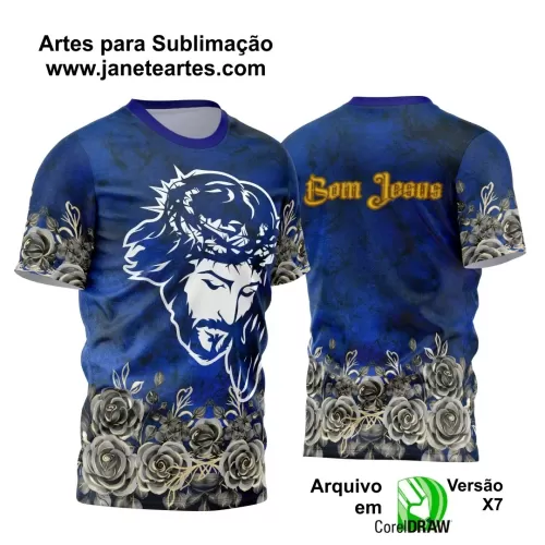 Arte Estampa Camisa Religião 2024 - Jesus Cristo