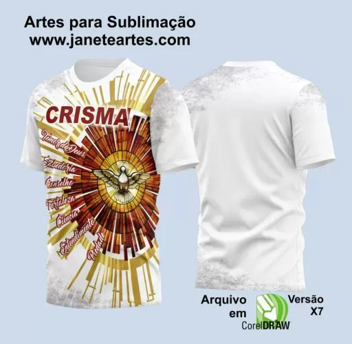 Arte Estampa - Camisa Religião - Crisma - 2024 - 2025