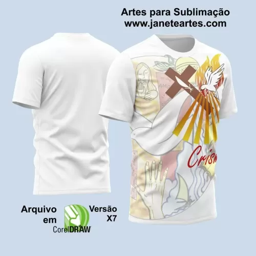 Arte Estampa - Camisa Religião - Crisma - 2024 - 2025